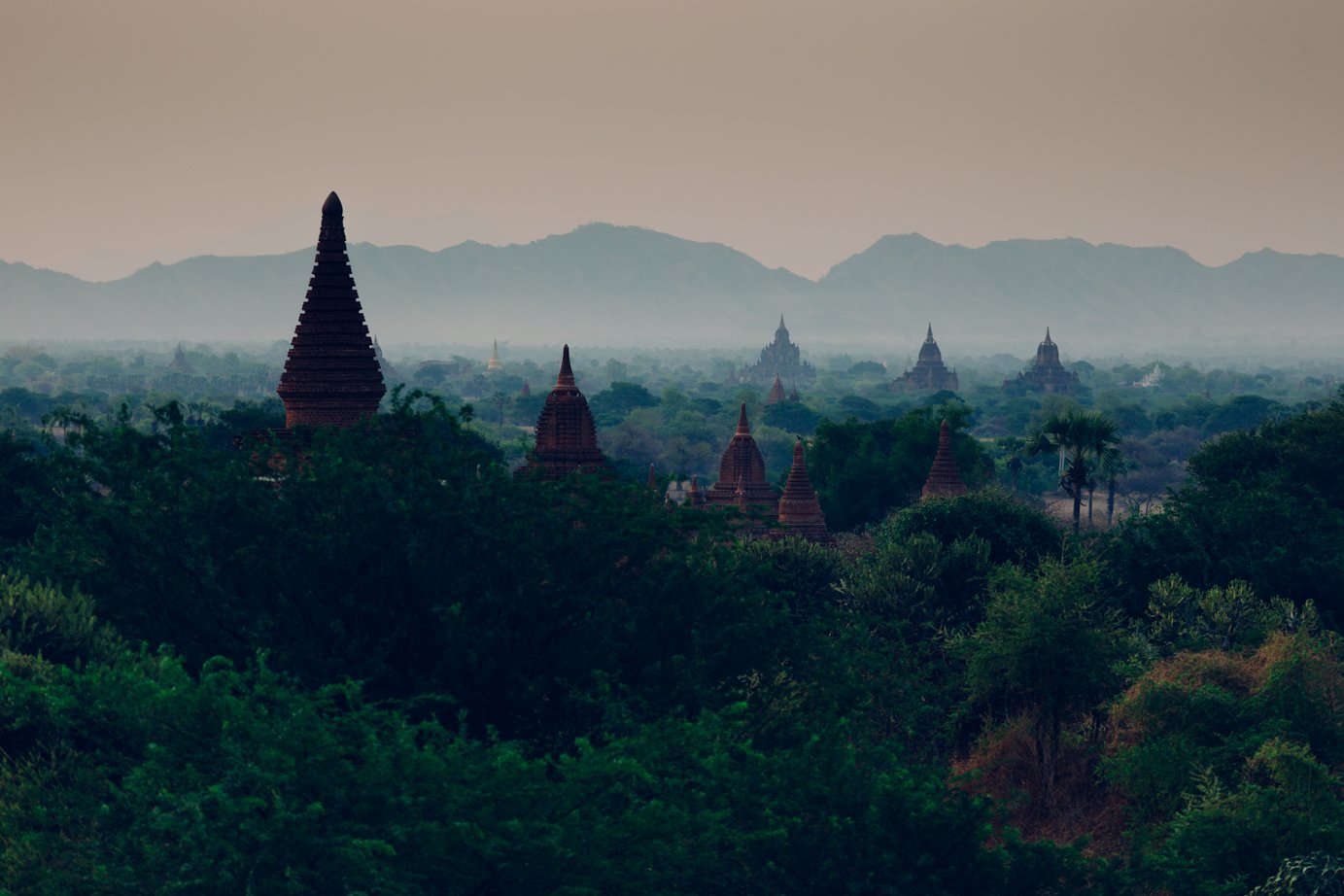 Bagan wschód słońca