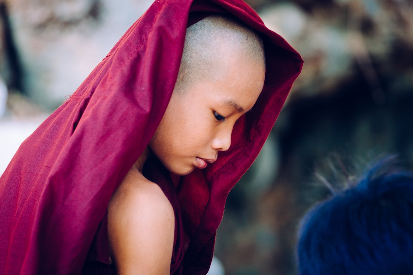Mnich buddyjski w Myanmarze